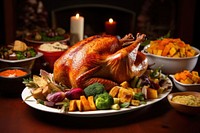 Thanksgiving thanksgiving tradition roasted. AI generated Image by rawpixel.