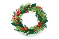 Christmas Christmas wreath white background celebration. AI generated Image by rawpixel.