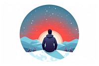 New Year day nature night adult. AI generated Image by rawpixel.