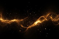 Golden glowing particles backgrounds astronomy nature. 