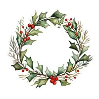 Christmas wreath christmas pattern plant. AI generated Image by rawpixel.