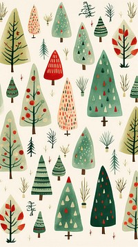 Christmas pattern plant backgrounds. AI generated Image by rawpixel.