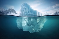 Iceberg landscape mountain floating. AI generated Image by rawpixel.