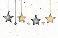 Stars hanging illuminated celebration backgrounds. 