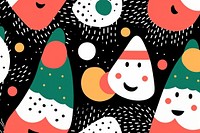 Santa pattern fun confectionery. AI generated Image by rawpixel.