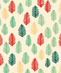 Festive christmas pattern plant leaf. AI generated Image by rawpixel.