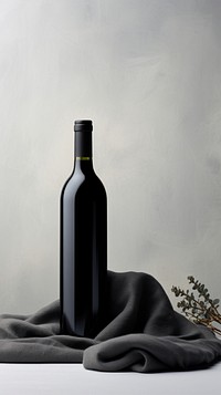 Wine bottle wine glass drink. AI generated Image by rawpixel.