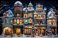 Christmas decoration building architecture holiday christmas decorations. AI generated Image by rawpixel.