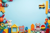 Kid toys backgrounds blue representation. AI generated Image by rawpixel.