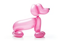 Pink balloon dog representation appliance figurine. AI generated Image by rawpixel.