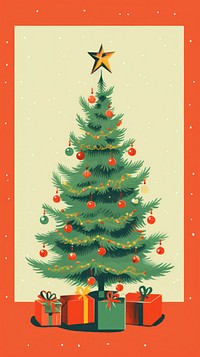 Christmas tree cartoon plant. AI generated Image by rawpixel.