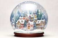 Christmas winter globe snow. AI generated Image by rawpixel.