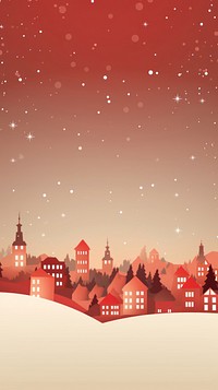 Graphic landscape christmas outdoors. AI generated Image by rawpixel.