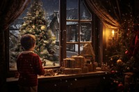 Christmas Night christmas night child. AI generated Image by rawpixel.