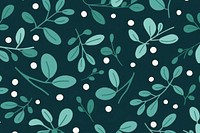 Christmas mistletoe pattern backgrounds blackboard. AI generated Image by rawpixel.