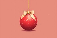 Christmas red ball holiday celebration accessories. AI generated Image by rawpixel.