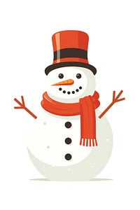 Snow man snowman winter white. AI generated Image by rawpixel.
