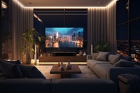 Home theater room architecture furniture. 