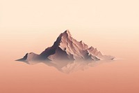 Mountain range nature tranquility reflection. AI generated Image by rawpixel.