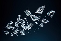Dimonds falling gemstone crystal jewelry. AI generated Image by rawpixel.