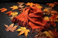 Fall knit scarf plant leaf tree. AI generated Image by rawpixel.