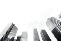 Skyscrapers architecture cityscape building. AI generated Image by rawpixel.