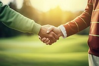 Hand check handshake golf togetherness. AI generated Image by rawpixel.