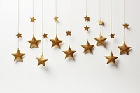 Gold star ornaments celebration decoration chandelier. AI generated Image by rawpixel.