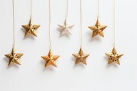 Star ornaments jewelry white background celebration. AI generated Image by rawpixel.