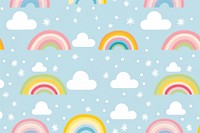 Rainbow pattern backgrounds nature. AI generated Image by rawpixel.