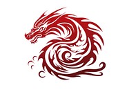 Dragon white background creativity cartoon.