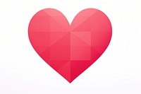 Heart shape pink white background. AI generated Image by rawpixel.