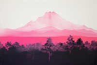 Mountain landscape nature forest. AI generated Image by rawpixel.