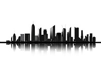 Abu Dhabi skyline architecture silhouette metropolis. AI generated Image by rawpixel.