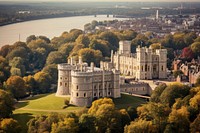 Windsor castle architecture building landmark. 