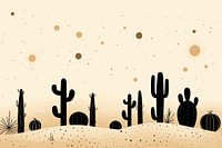 Cactus backgrounds outdoors pattern. AI generated Image by rawpixel.