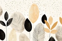 Autumn leaves pattern drawing backgrounds. AI generated Image by rawpixel.
