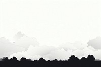 Cloud border silhouette backgrounds outdoors. AI generated Image by rawpixel.