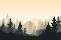 Forest landscapes backgrounds silhouette outdoors. AI generated Image by rawpixel.