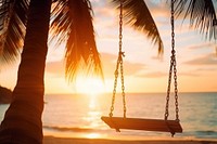 Outdoors vacation horizon hanging. AI generated Image by rawpixel.