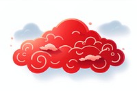 Cloud backgrounds red cloudscape. AI generated Image by rawpixel.