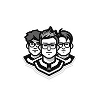 Team logo white background togetherness. AI generated Image by rawpixel.