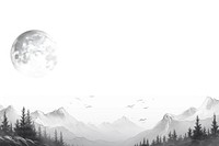 Moon with mountain space outdoors nature. AI generated Image by rawpixel.