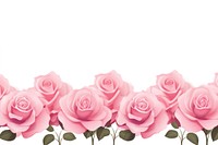 Pink rose flower petal plant white background. AI generated Image by rawpixel.