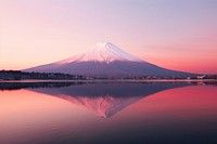 Mount Fuji outdoors nature sunset. AI generated Image by rawpixel.