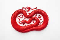 Red paper snake chinese new year creativity. AI generated Image by rawpixel.