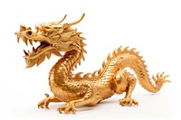 Golden dragon dinosaur animal chinese new year. AI generated Image by rawpixel.