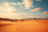 Beautiful desert backgrounds landscape outdoors. AI generated Image by rawpixel.
