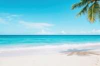 Tropical beach sky outdoors horizon. AI generated Image by rawpixel.
