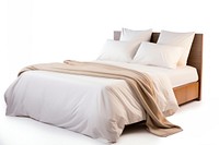 A hotel bed furniture blanket pillow. AI generated Image by rawpixel.